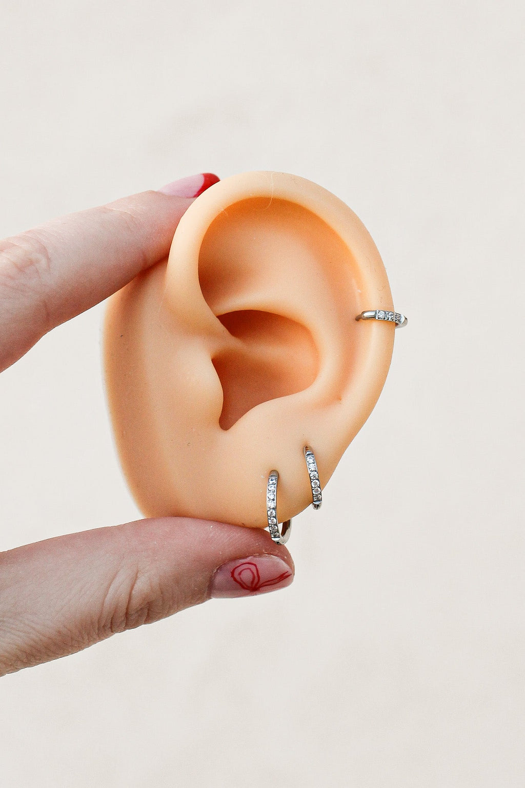 Micro Crystal Hoop (Single Hoop) - Addy Avenue