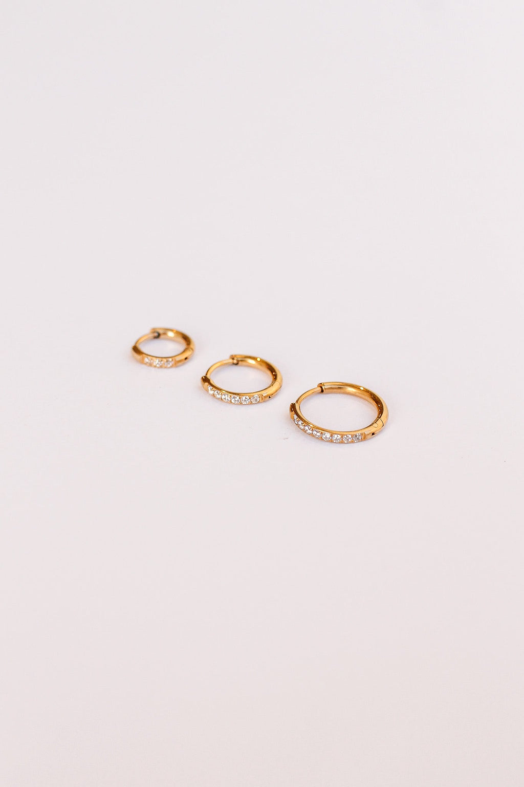 Micro Crystal Hoop (Single Hoop) - Addy Avenue