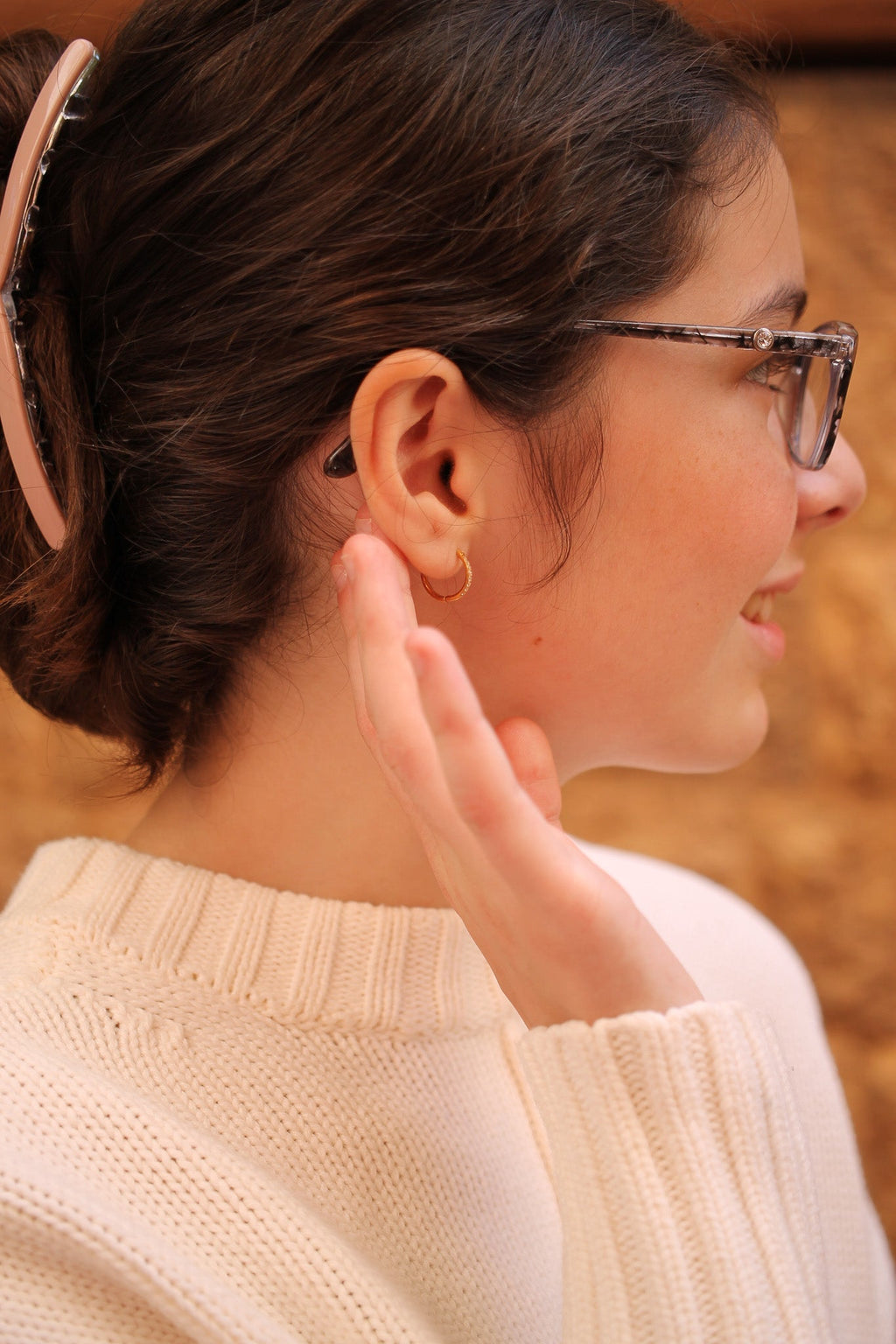 Micro Crystal Hoop (Single Hoop) - Addy Avenue