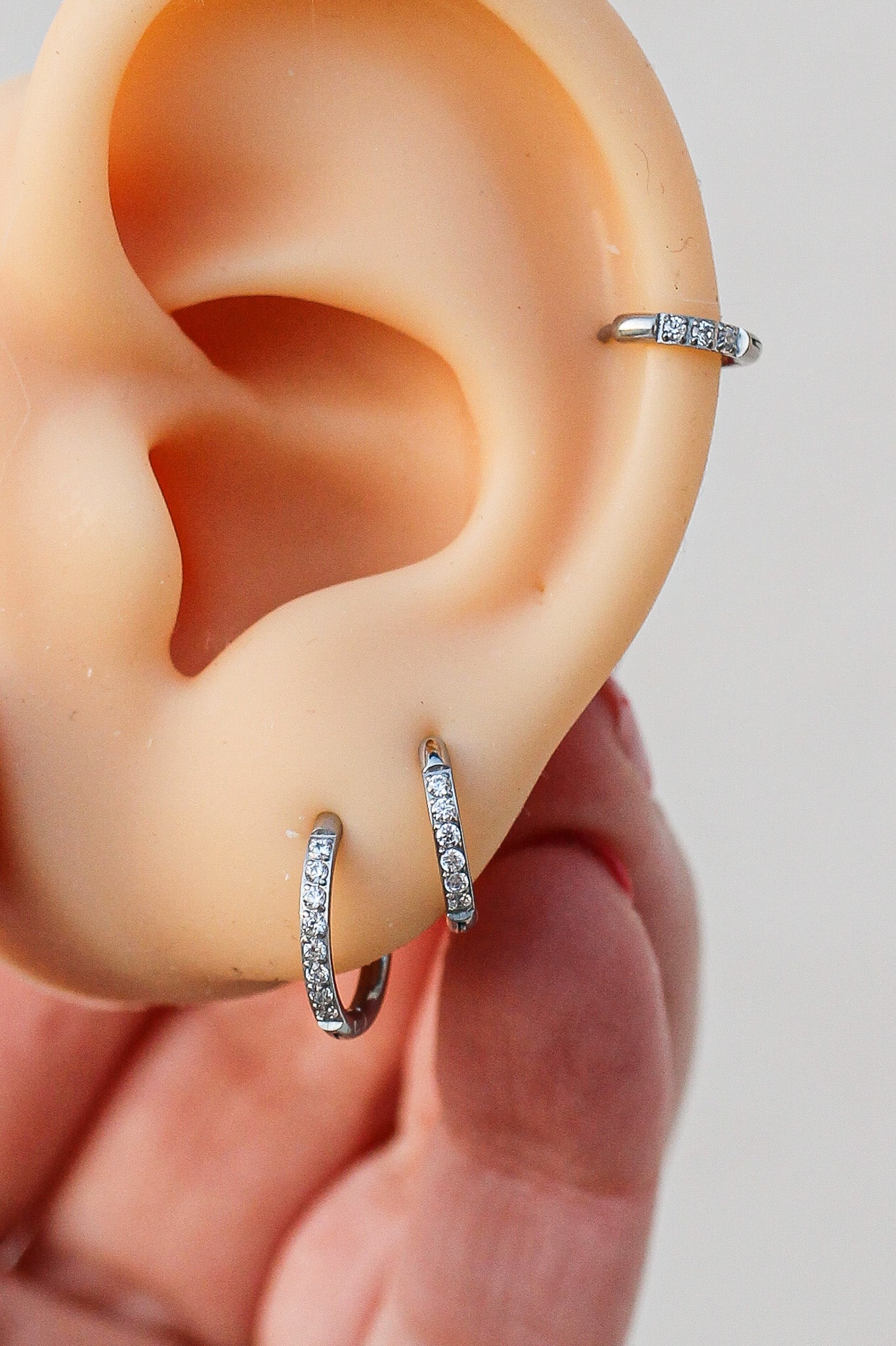 Micro Crystal Hoop (Single Hoop) - Addy Avenue