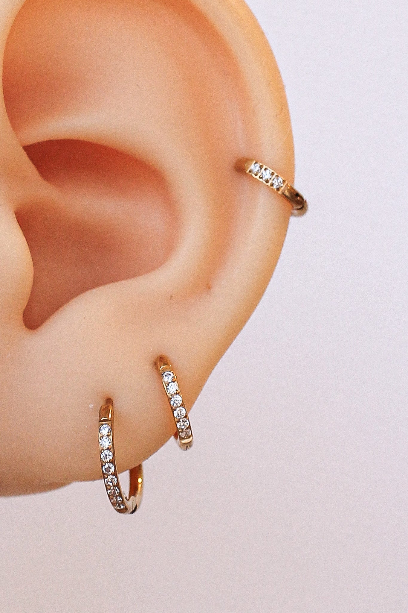 Micro Crystal Hoop (Single Hoop) - Addy Avenue