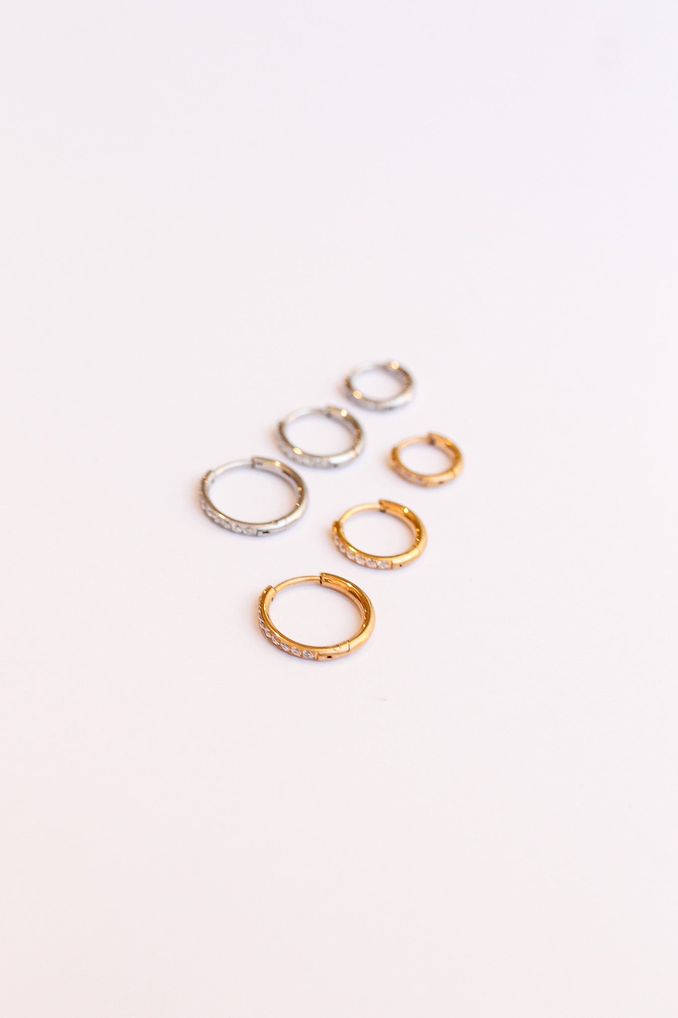 Micro Crystal Hoop (Single Hoop) - Addy Avenue