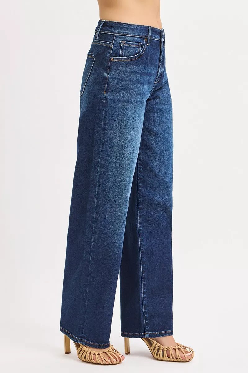 Mid Rise Wide Baggy Jeans - Addy Avenue