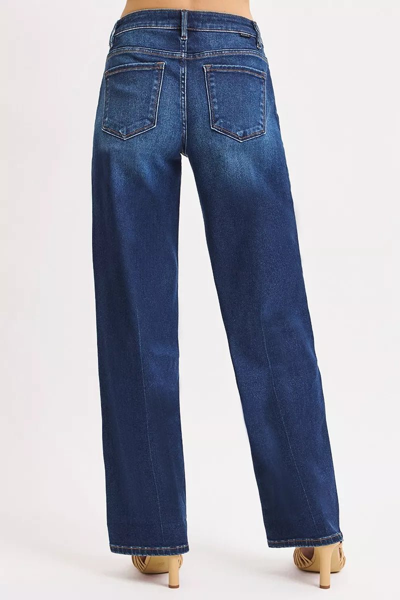 Mid Rise Wide Baggy Jeans - Addy Avenue