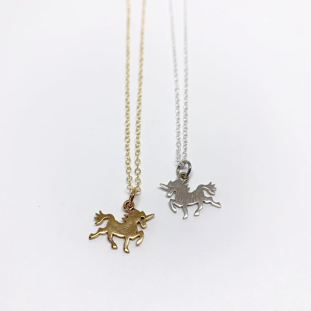 Mini Unicorn Charm Necklace - Addy Avenue
