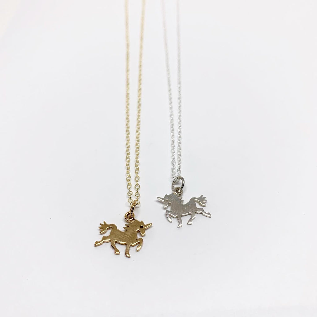 Mini Unicorn Charm Necklace - Addy Avenue