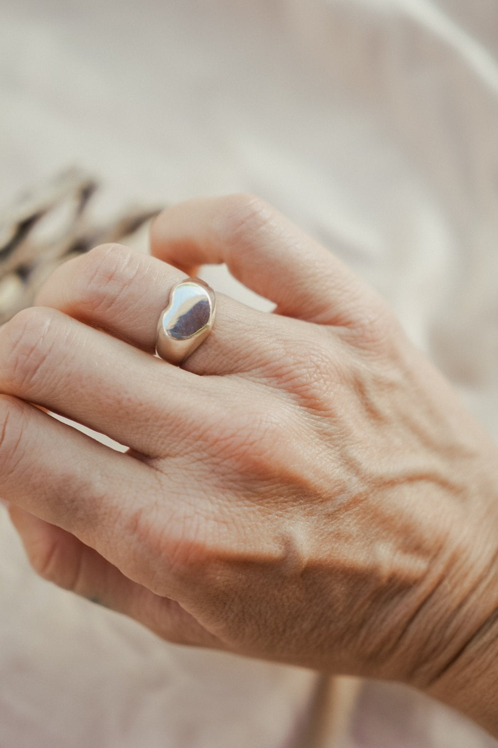 Mirrored Heart Signet Ring - Addy Avenue