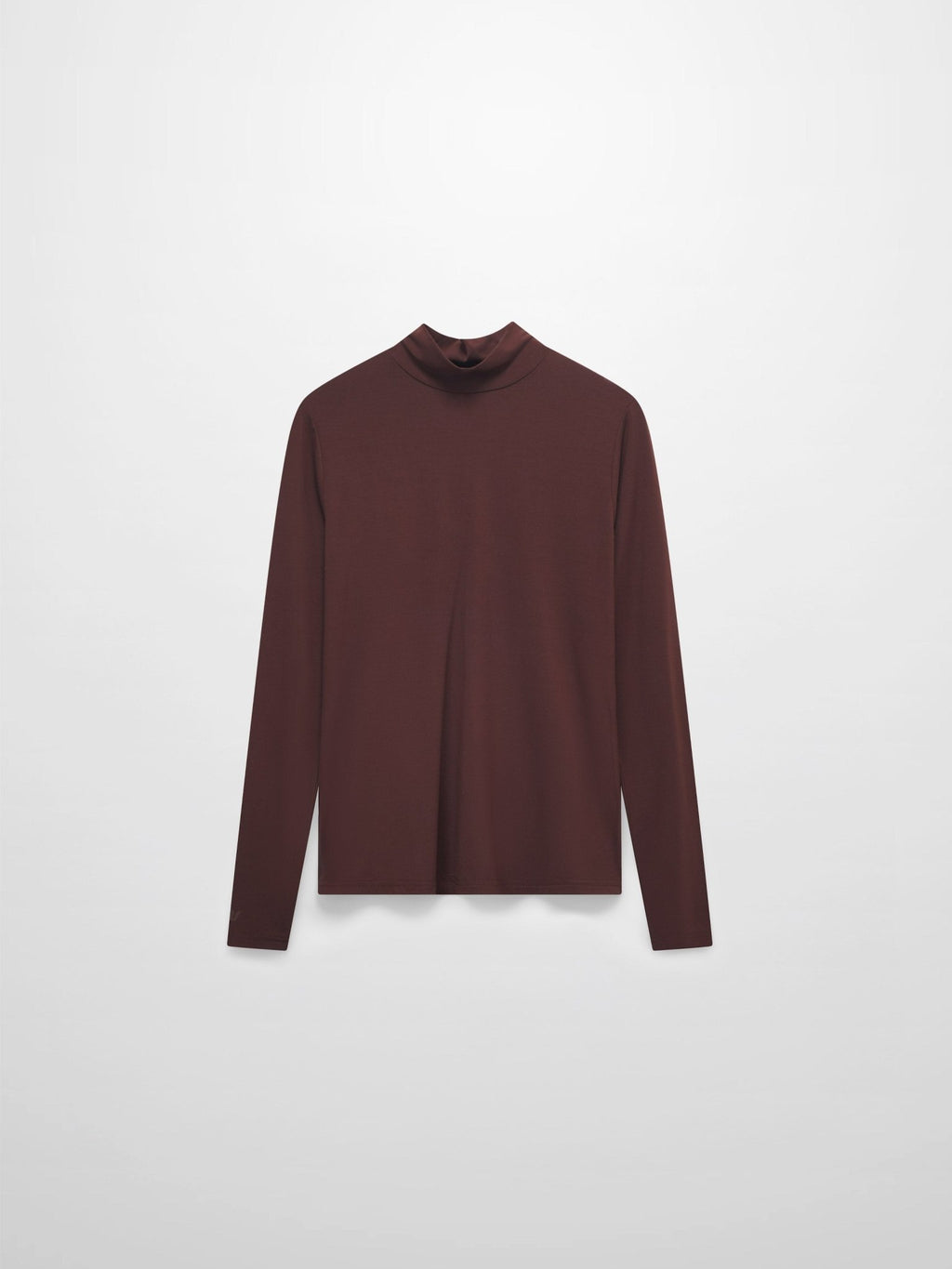 Modal Turtleneck Long Sleeve - Dark Brown - Addy Avenue