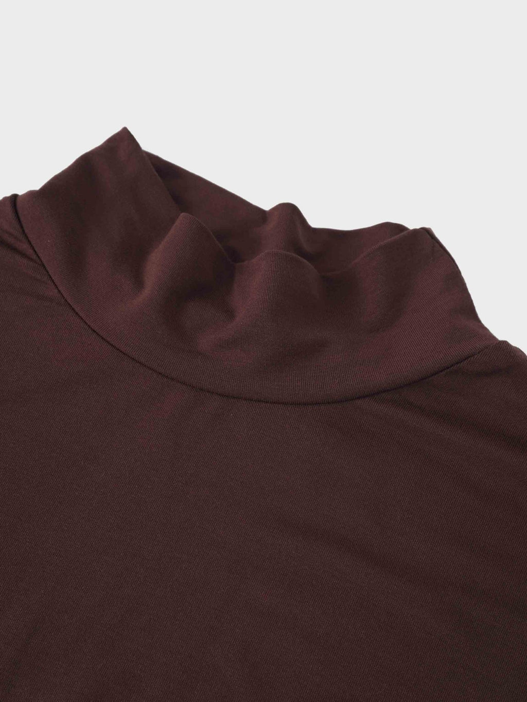 Modal Turtleneck Long Sleeve - Dark Brown - Addy Avenue