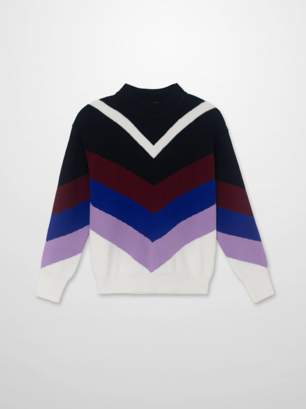 Multi V Sweater - Black/Blue/Lavander - Addy Avenue