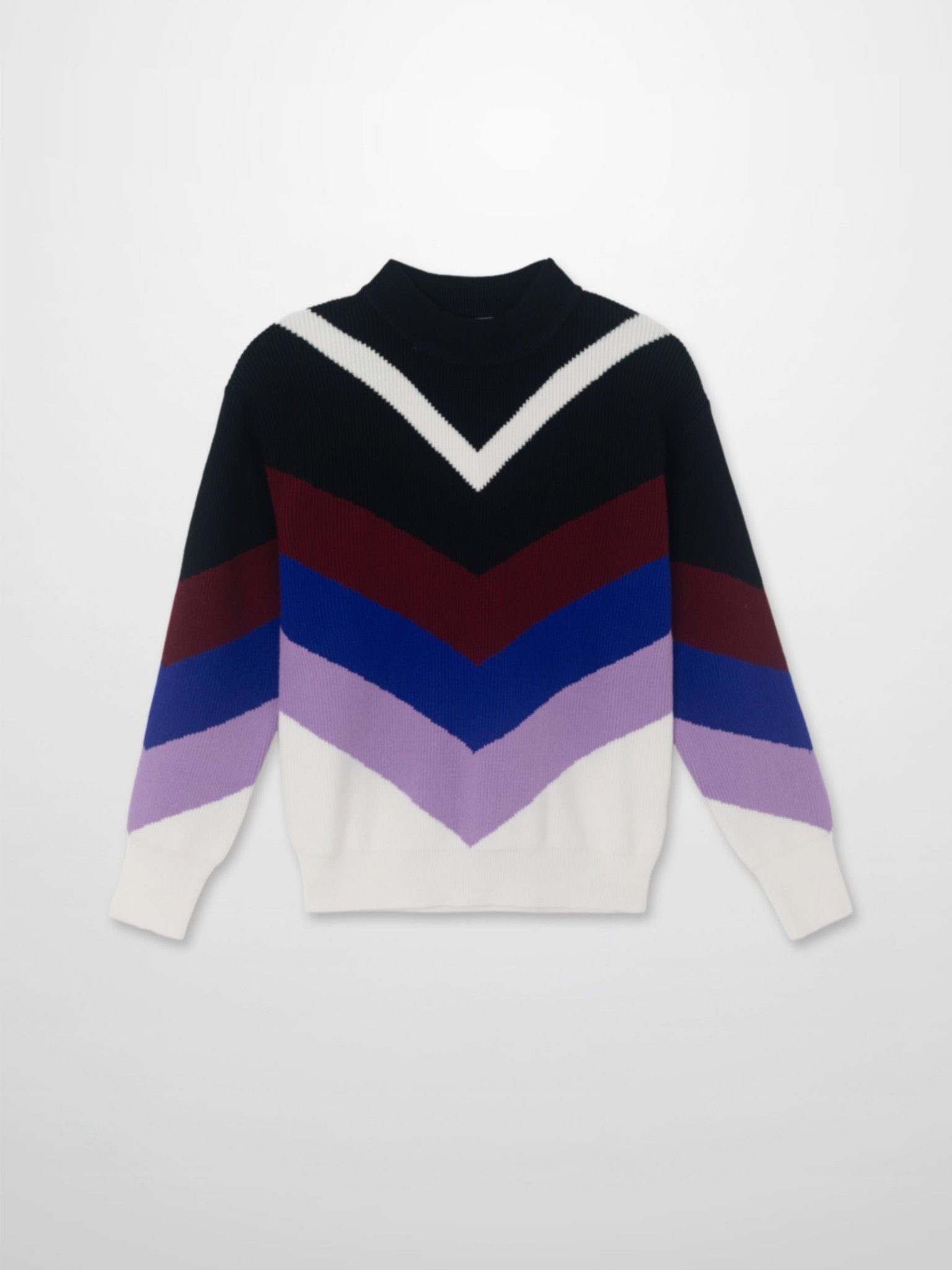 Multi V Sweater - Black/Blue/Lavander - Addy Avenue