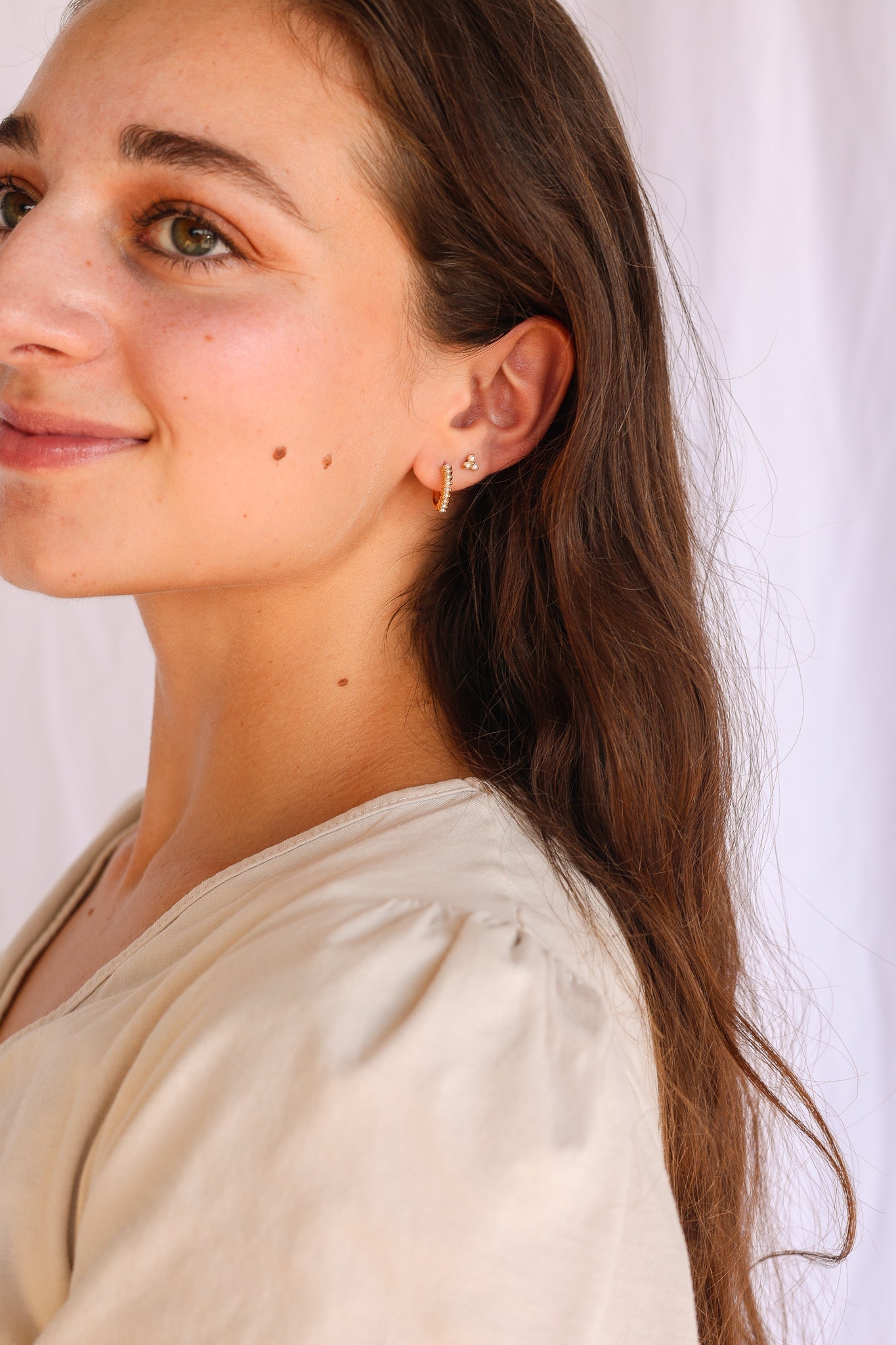 Pearl Mini Hoop (Single Hoop) - Addy Avenue