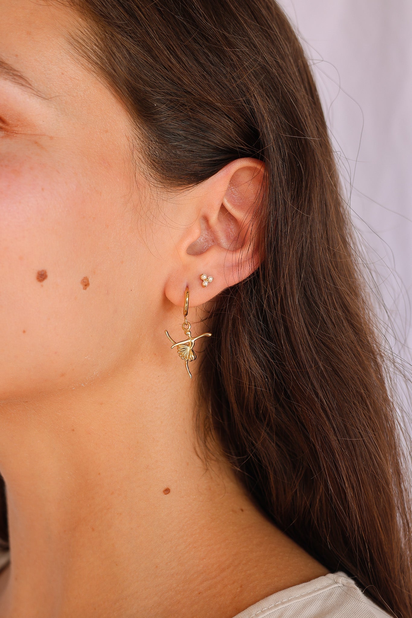 Pearl Trio Flat Back Stud - Addy Avenue