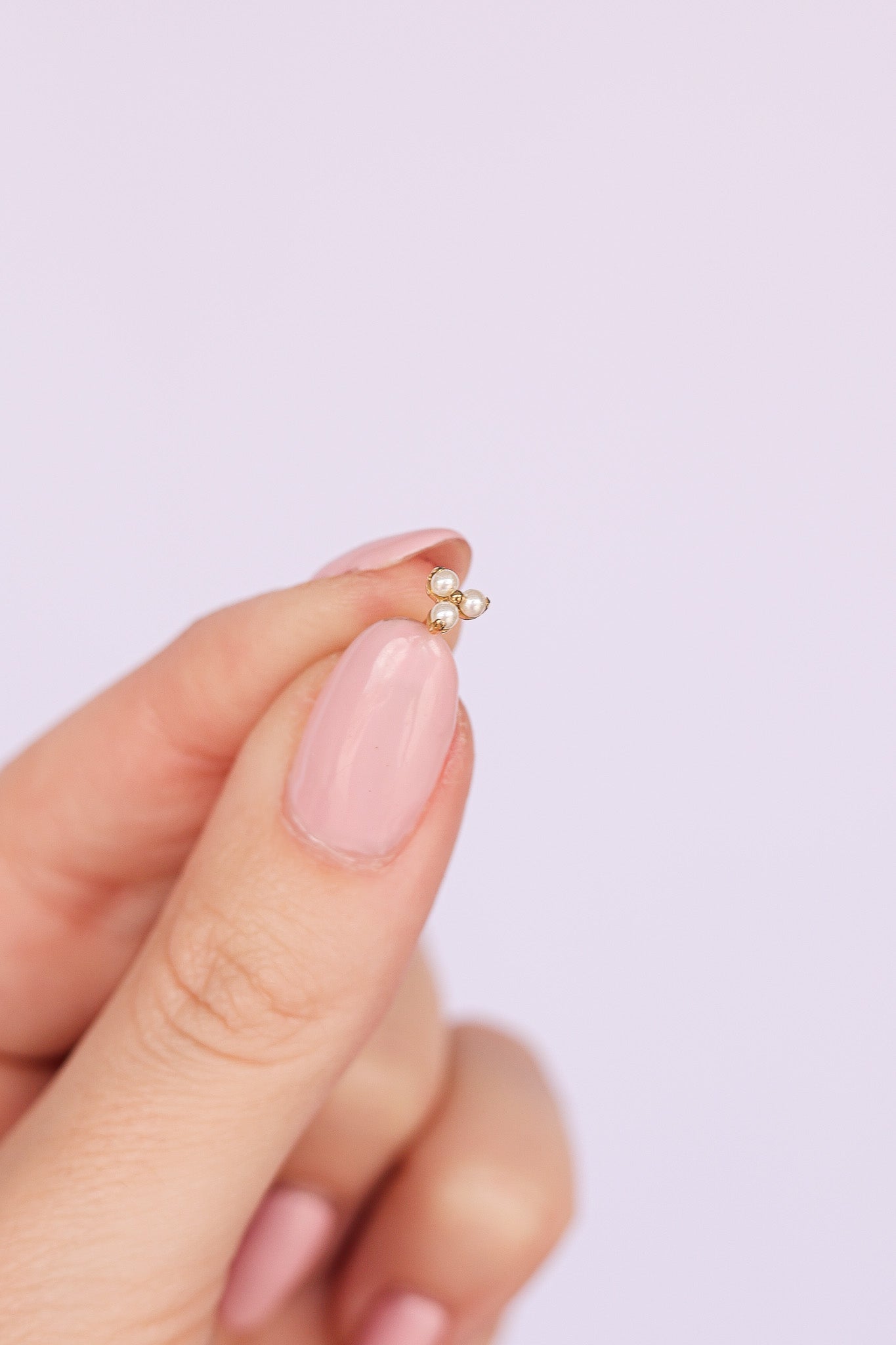Pearl Trio Flat Back Stud - Addy Avenue