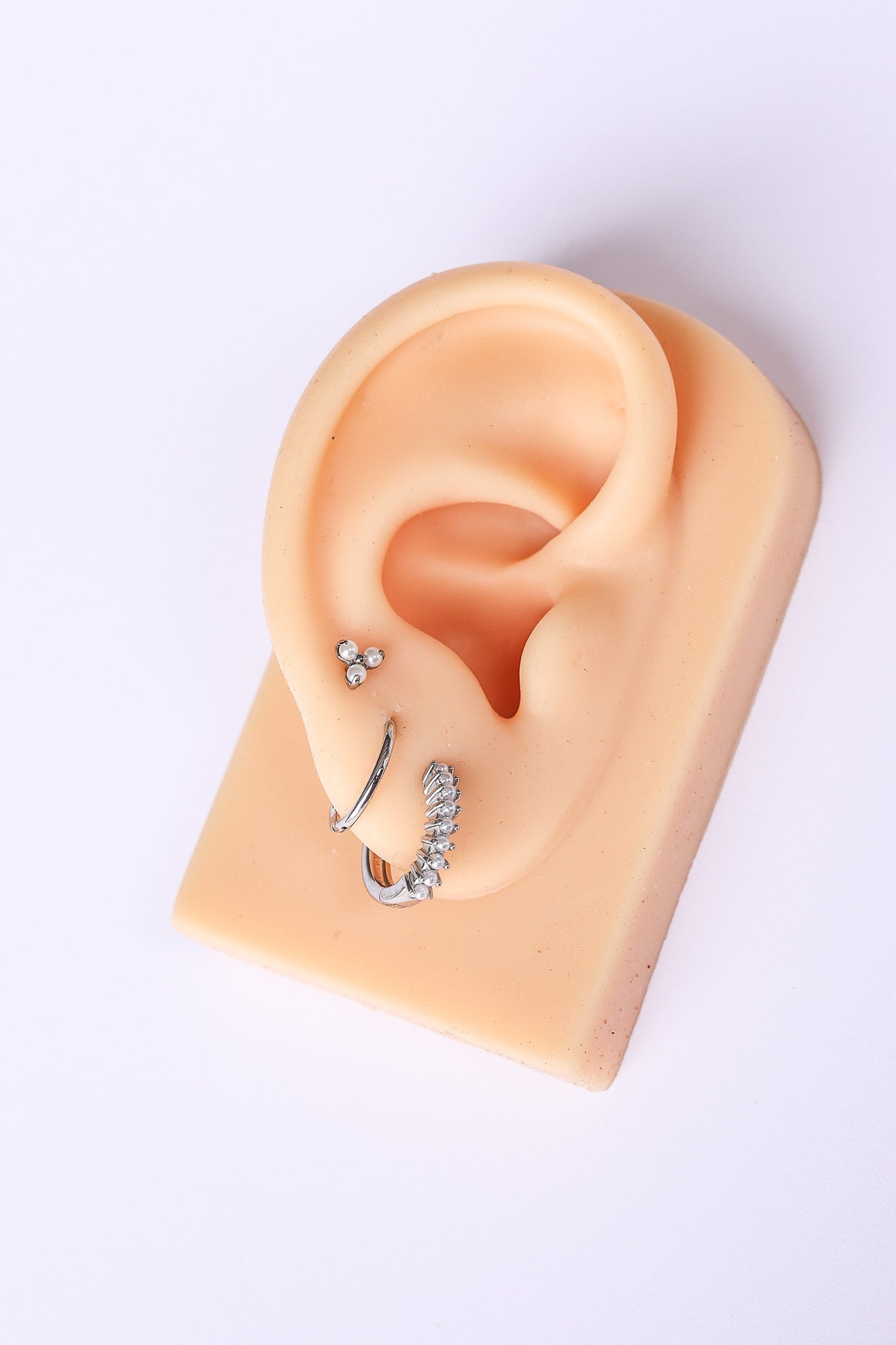 Pearl Trio Flat Back Stud - Addy Avenue