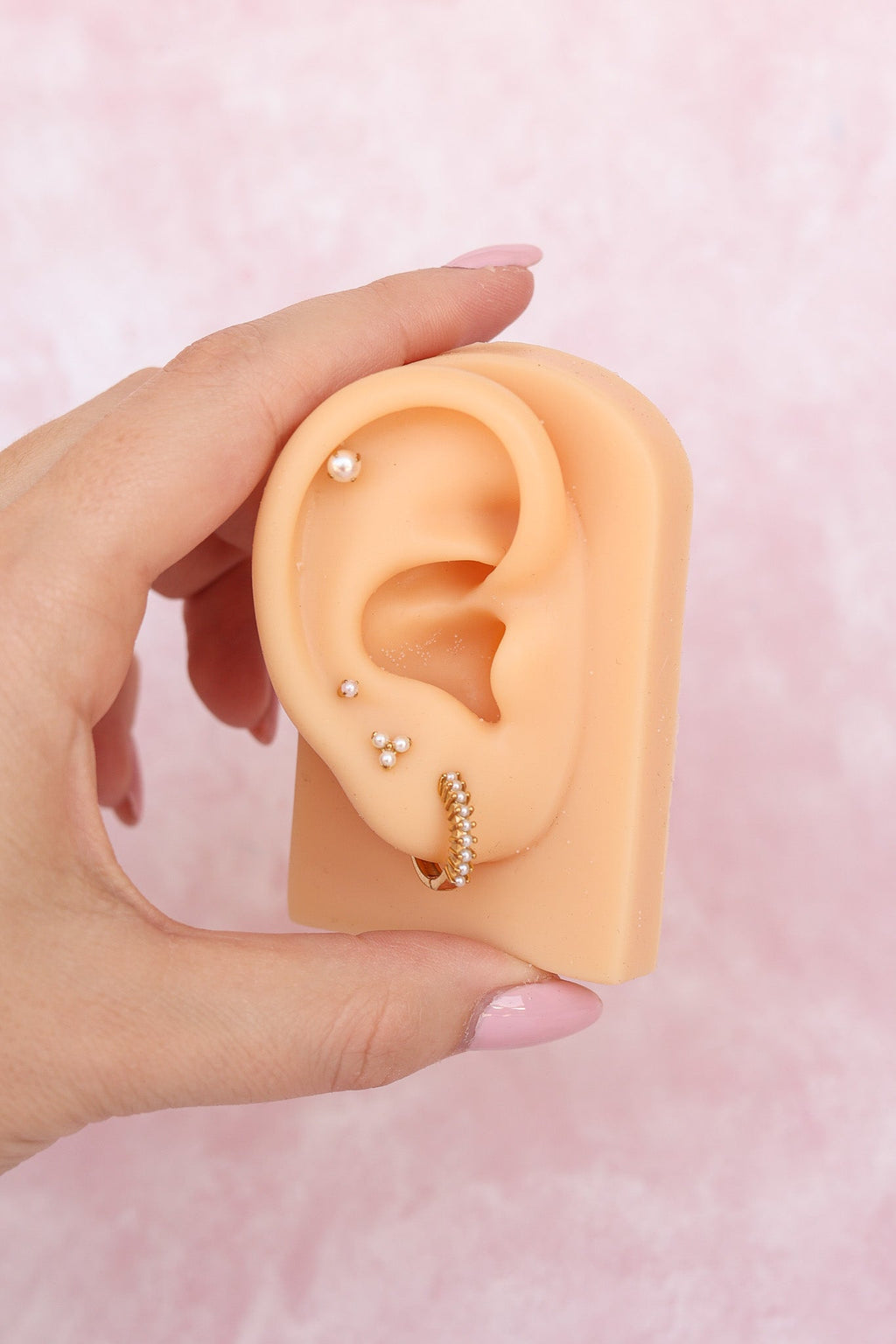 Pearl Trio Flat Back Stud - Addy Avenue