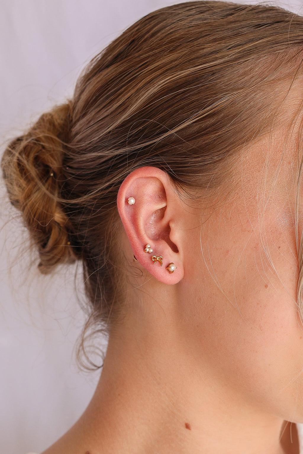 Pearl Trio Flat Back Stud - Addy Avenue