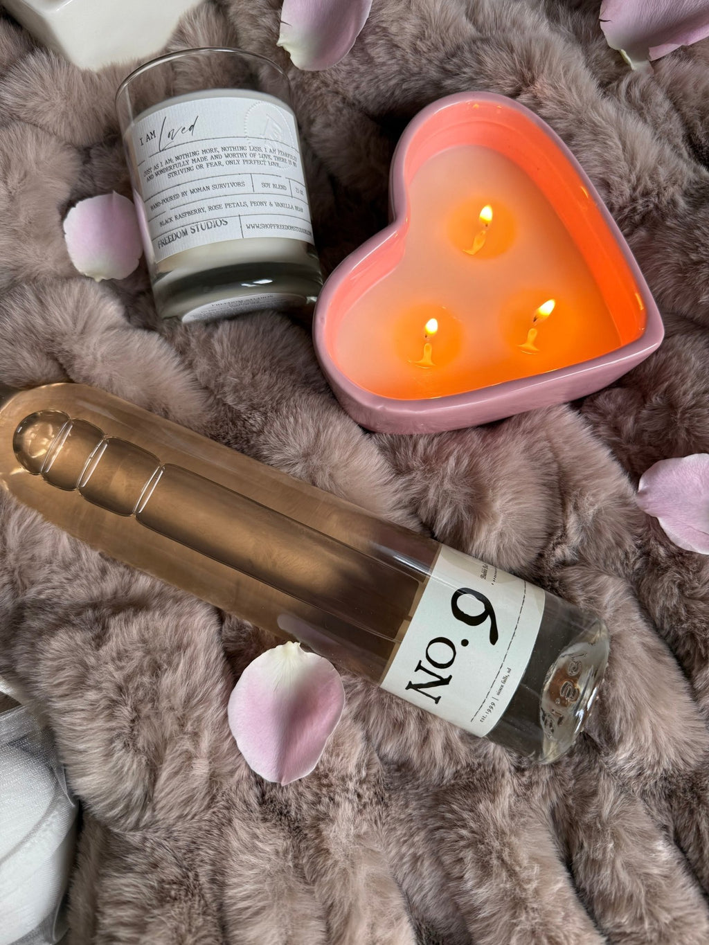 Pink Ceramic Heart 11oz Candle - Addy Avenue