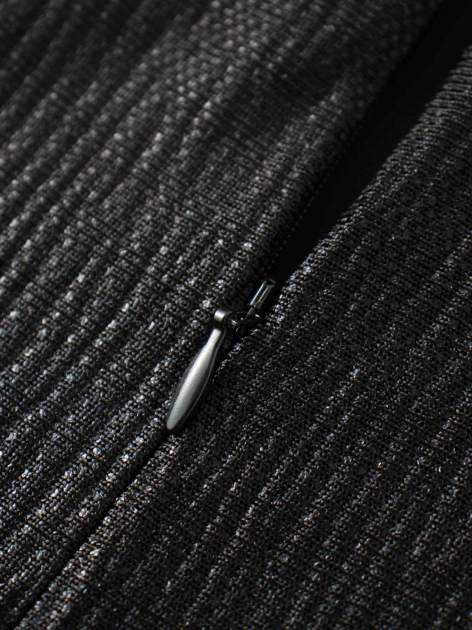 Pleat Bottom Stretch Maxi Dress - Black Shimmer - Addy Avenue