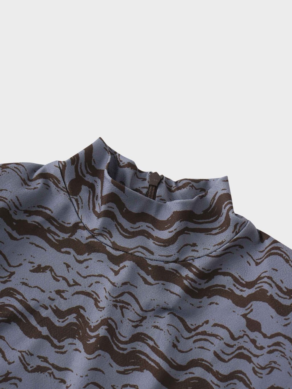 Pleat Bottom Stretch Maxi Dress - Grey/Brown - Addy Avenue