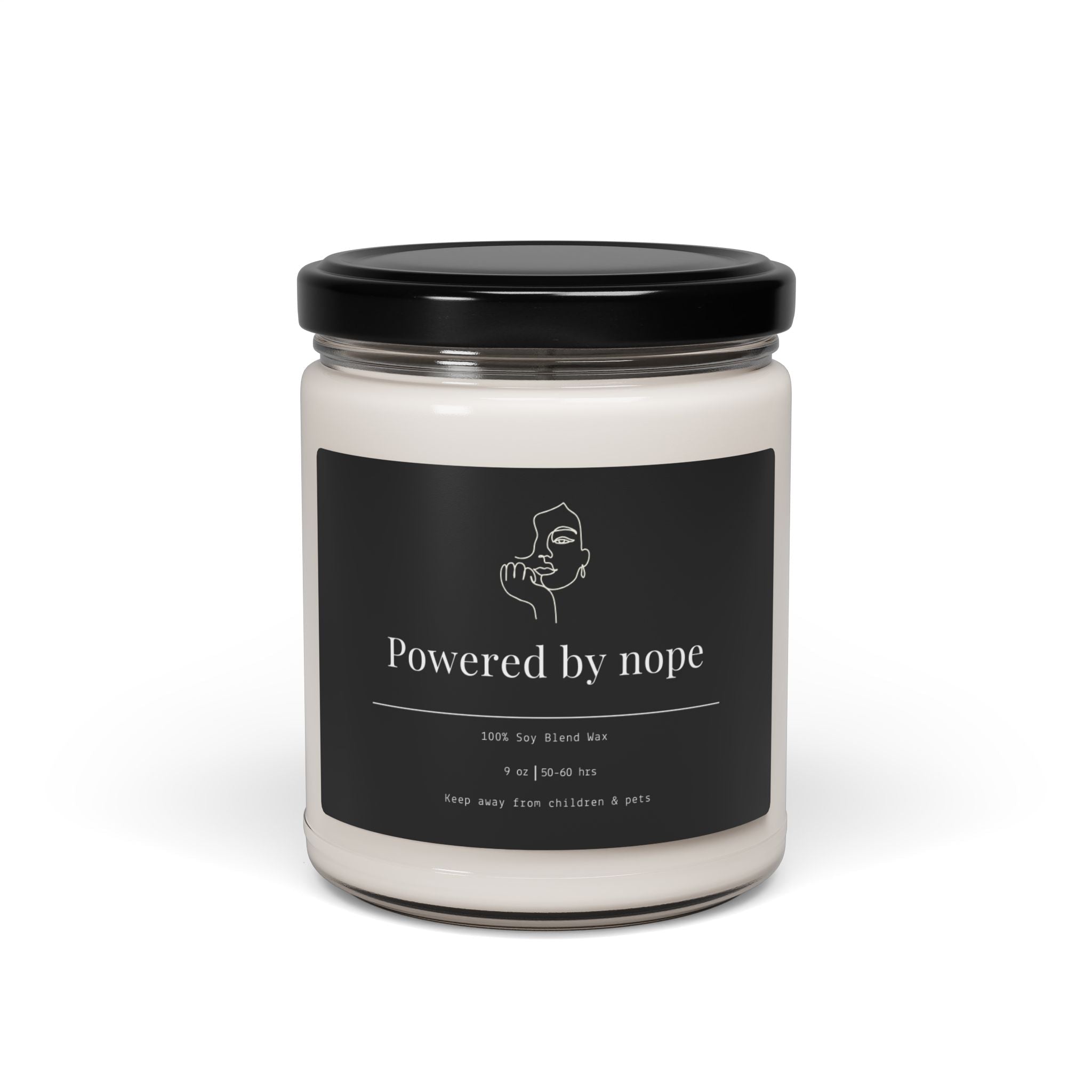 Powered by Nope Soy Candle | 9 oz - Addy Avenue