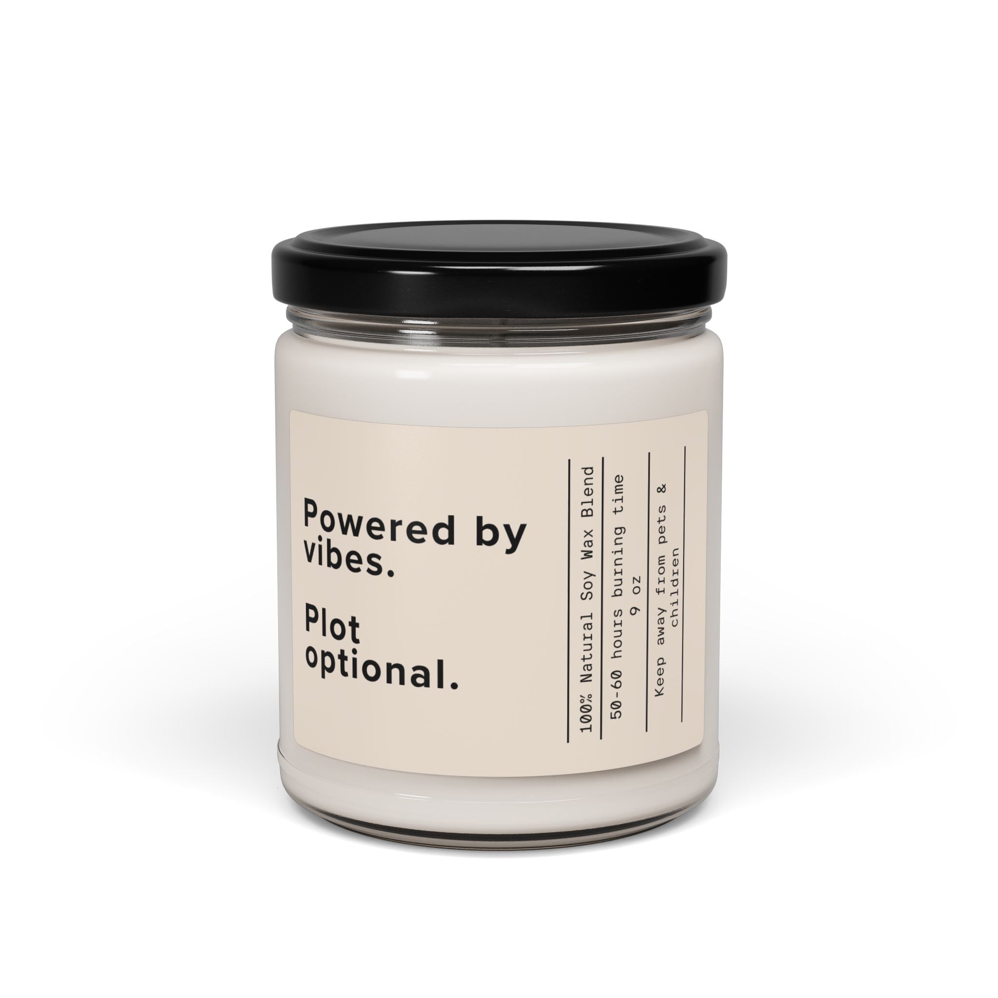 Powered by Vibes. Plot Optional Candle | Scented Soy 9oz - Addy Avenue