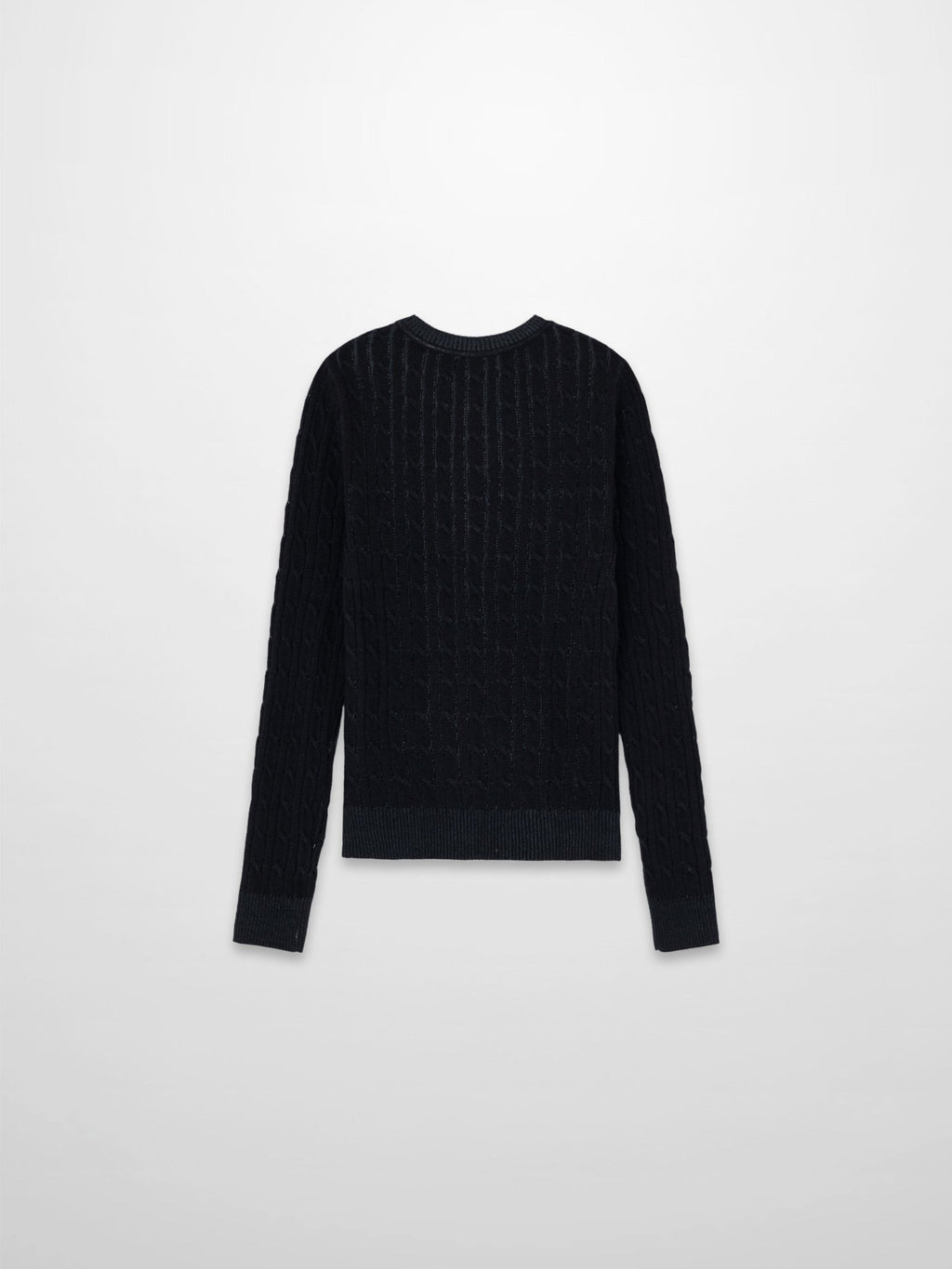 Printed Cable Sweater - Black Flower - Addy Avenue