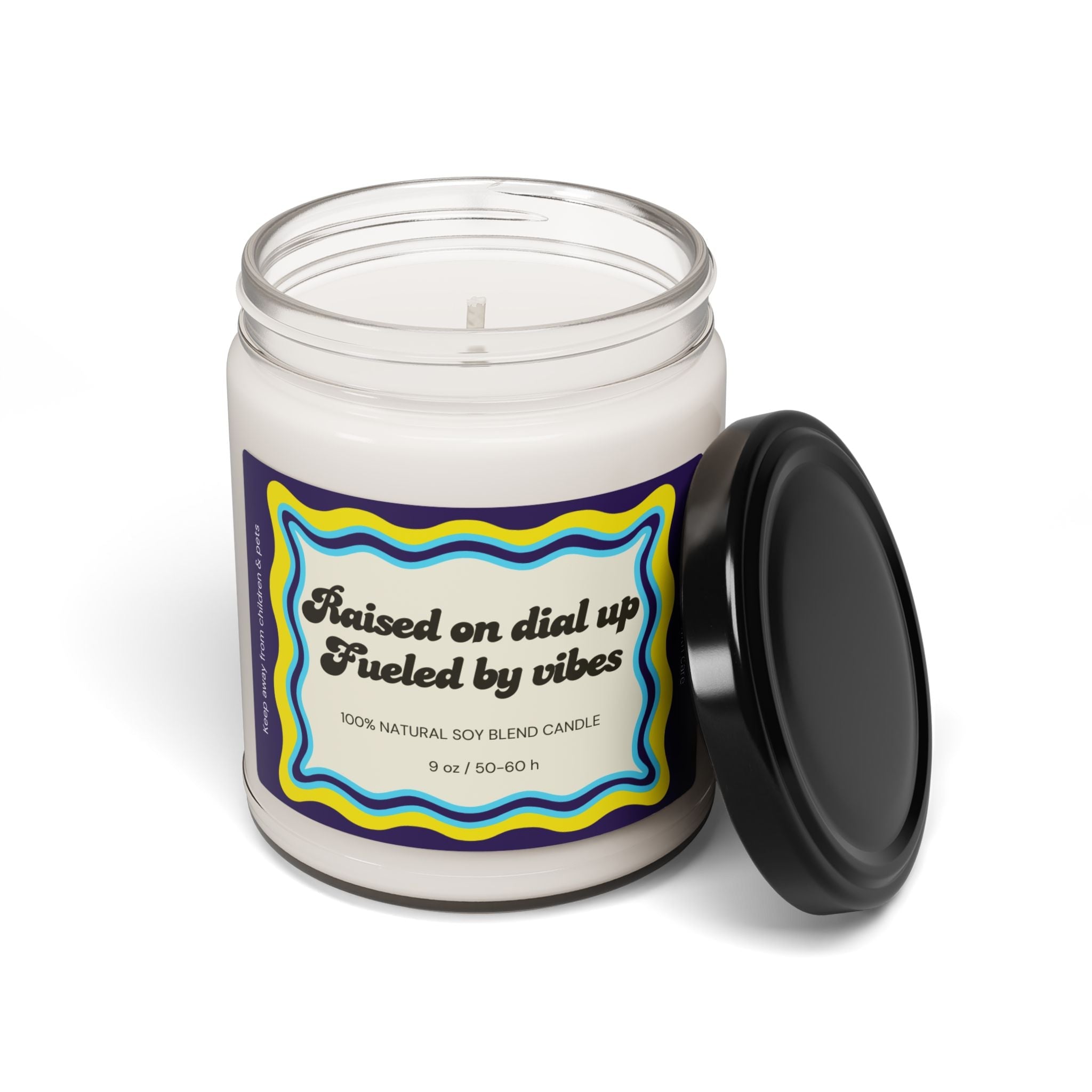 Raised on Dial Up, Fueled by Vibes Candle | 9 oz - Addy Avenue