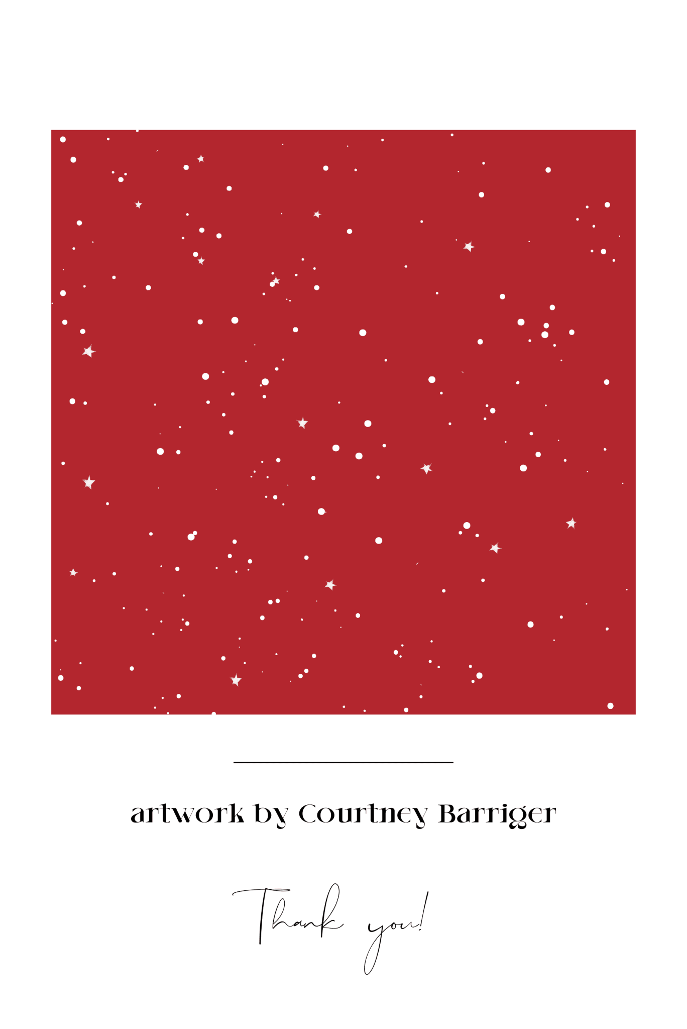 Red Stardust Scarf - Addy Avenue