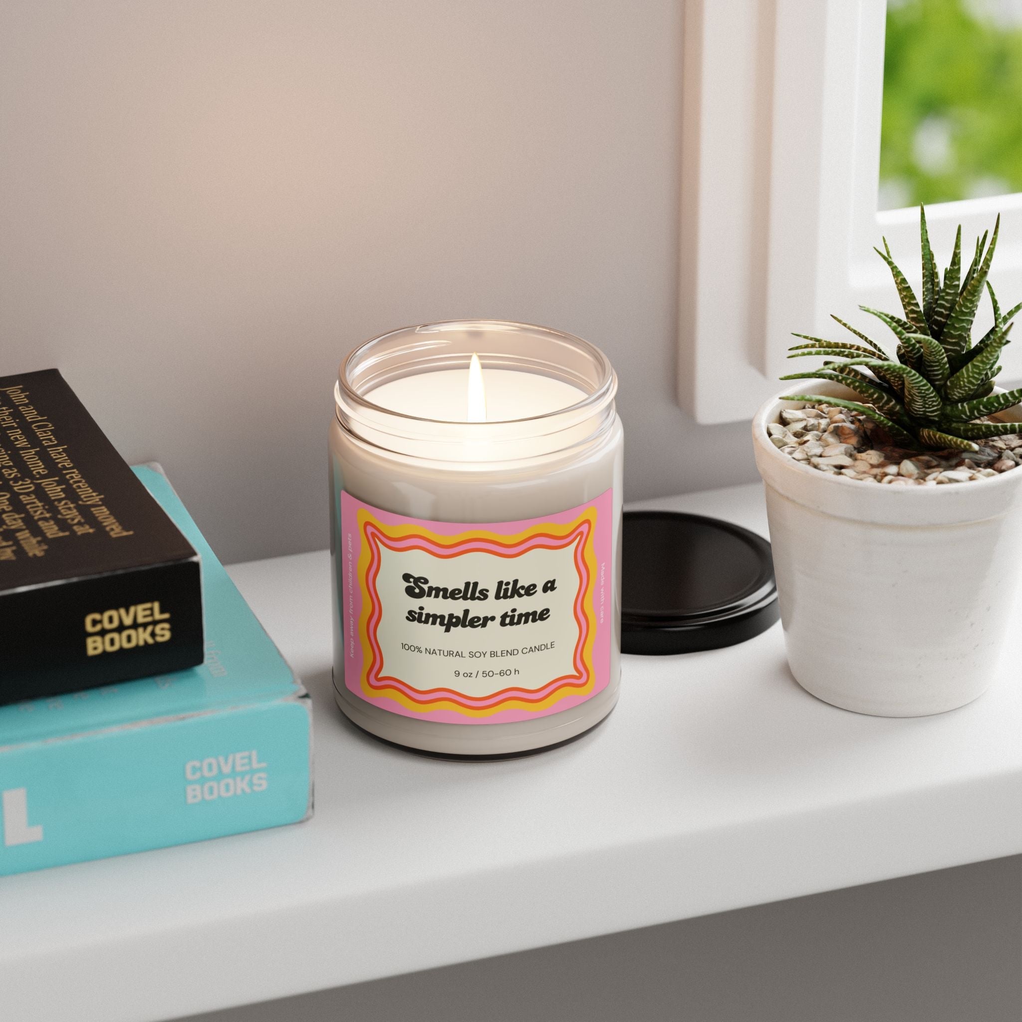 Retro Funny Quote Smells Like a Simpler Time Candle | 9 oz - Addy Avenue