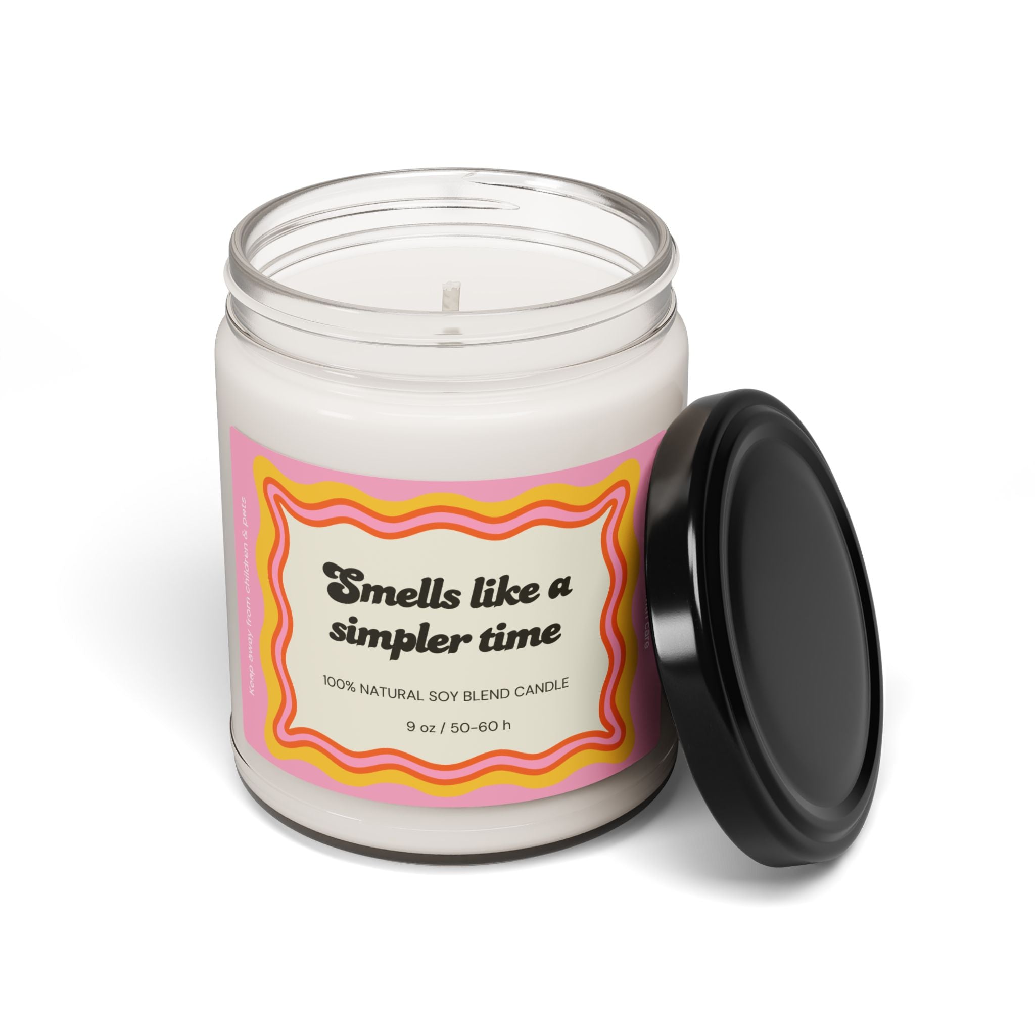 Retro Funny Quote Smells Like a Simpler Time Candle | 9 oz - Addy Avenue