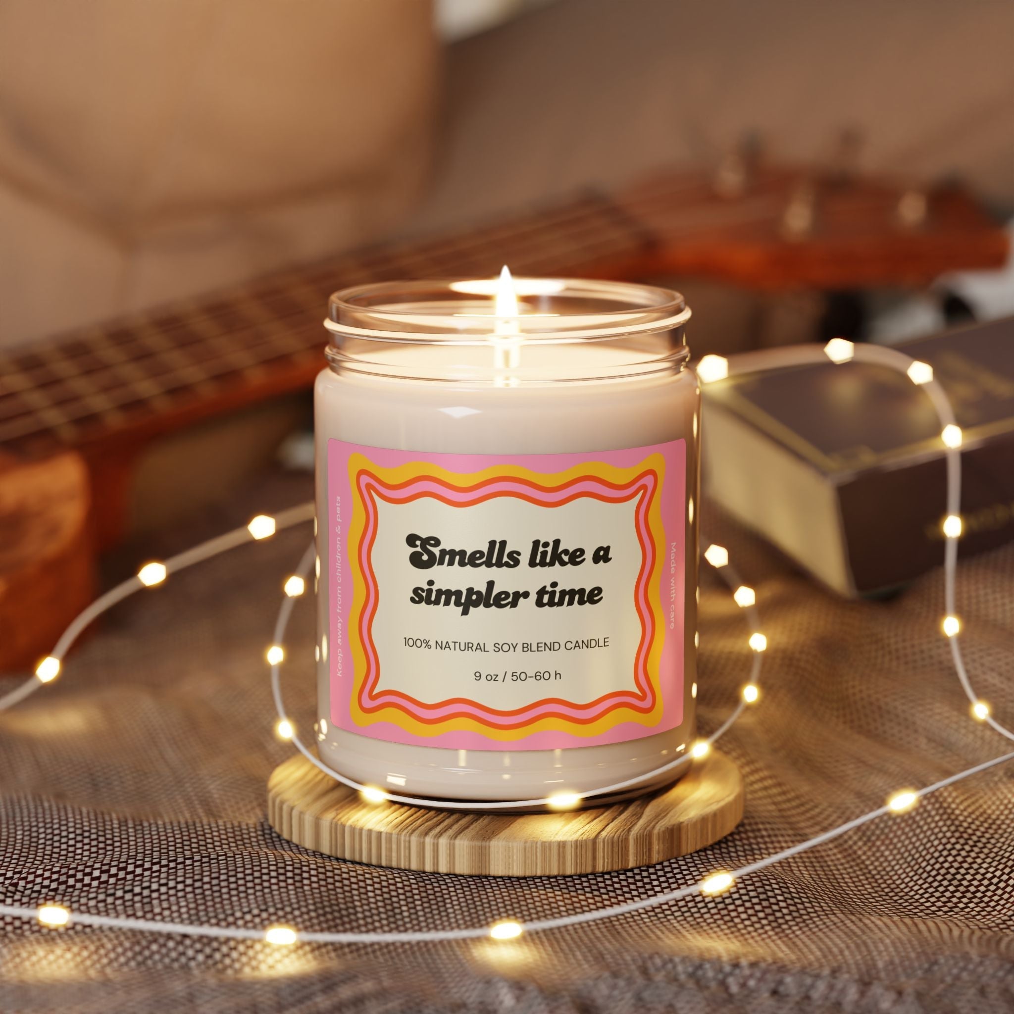 Retro Funny Quote Smells Like a Simpler Time Candle | 9 oz - Addy Avenue