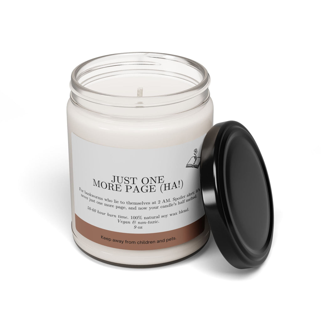 Scented Soy Candle | Just One More Page (Ha!) Candle | 9oz - Addy Avenue