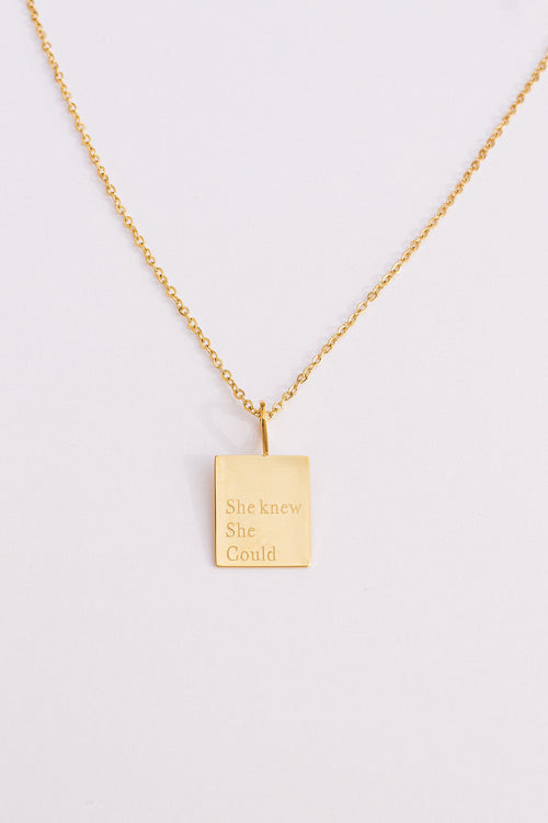 "She Knew She Could" Necklace - Addy Avenue