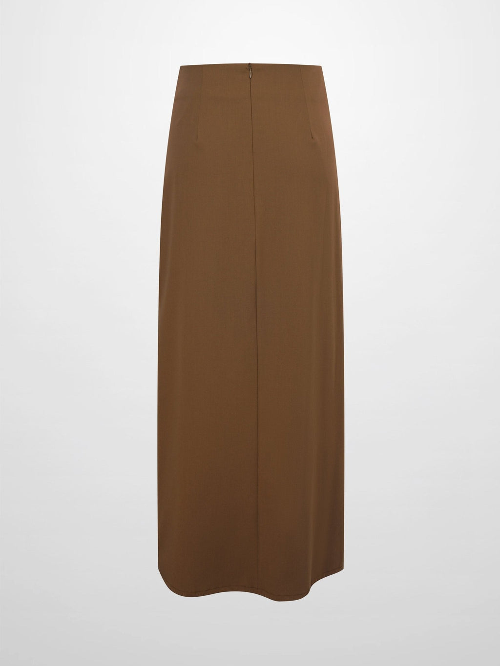 Side Loop Straight Maxi Skirt - Brown - Addy Avenue