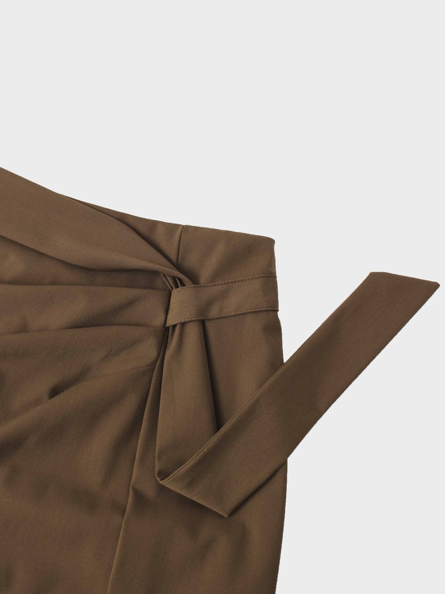 Side Loop Straight Maxi Skirt - Brown - Addy Avenue