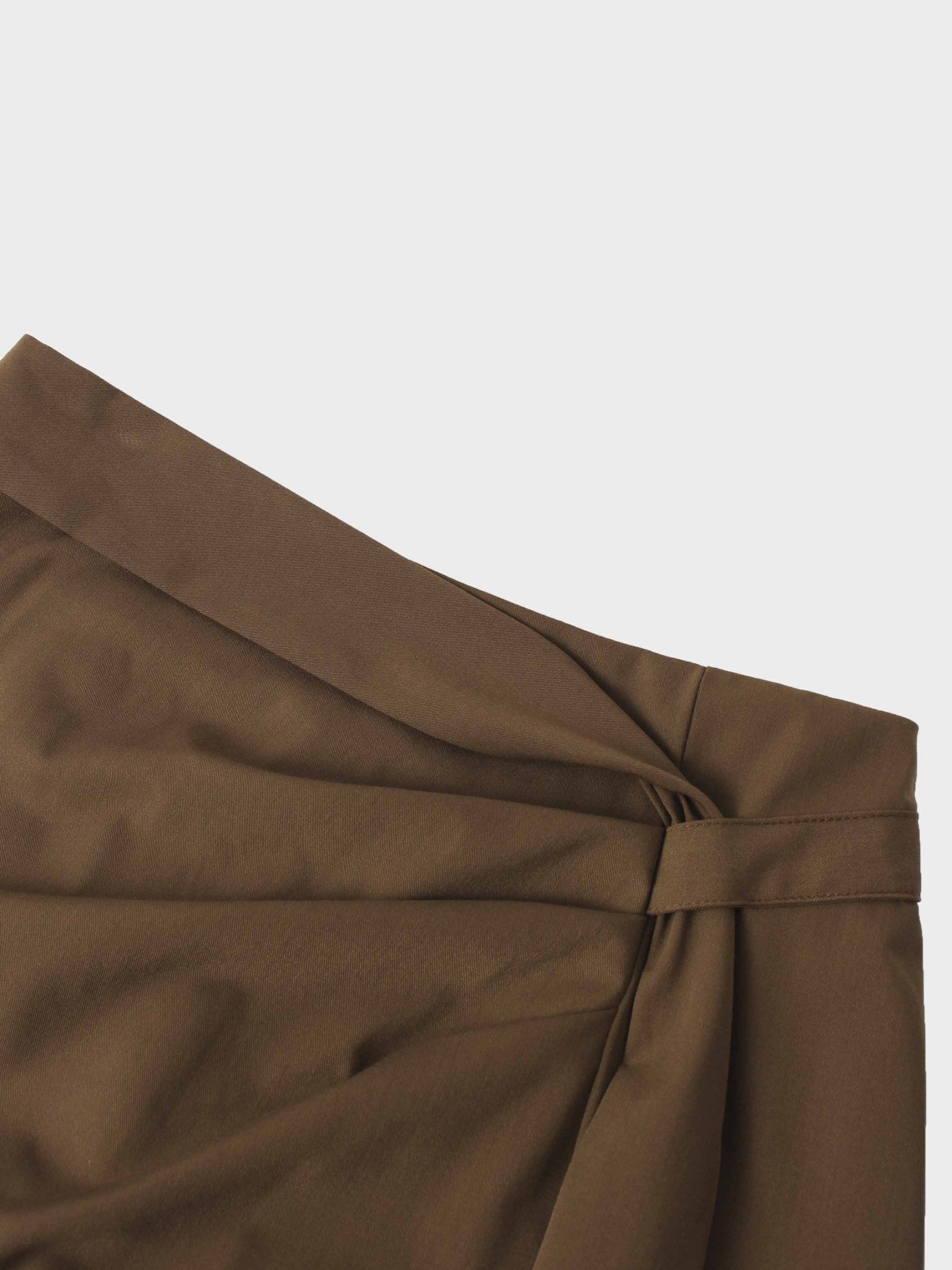 Side Loop Straight Maxi Skirt - Brown - Addy Avenue