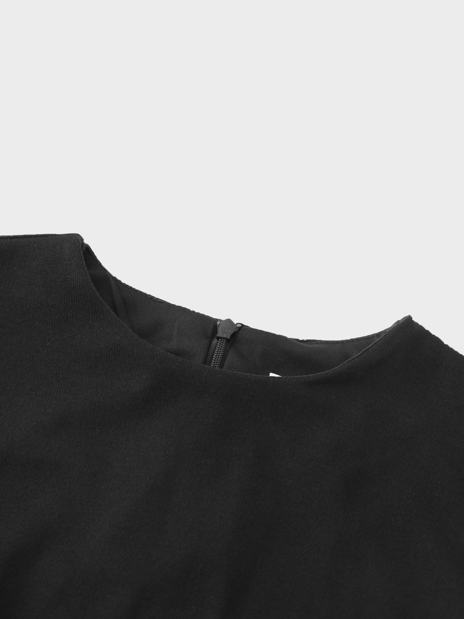 Side Shirred Button Down Knit - Black - Addy Avenue