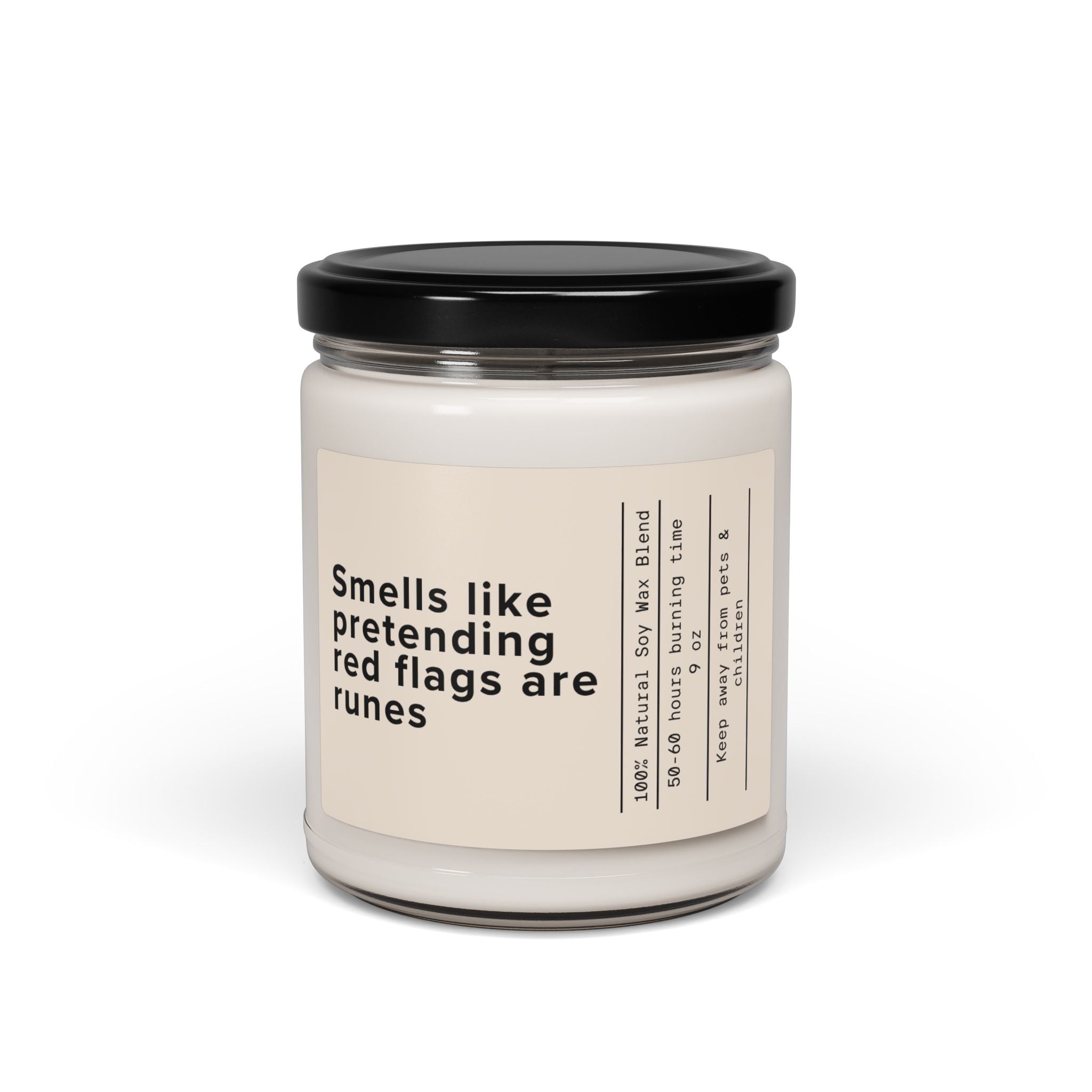 Smells Like Pretending Reg Flags are Runes Candle | Scented Soy 9oz - Addy Avenue
