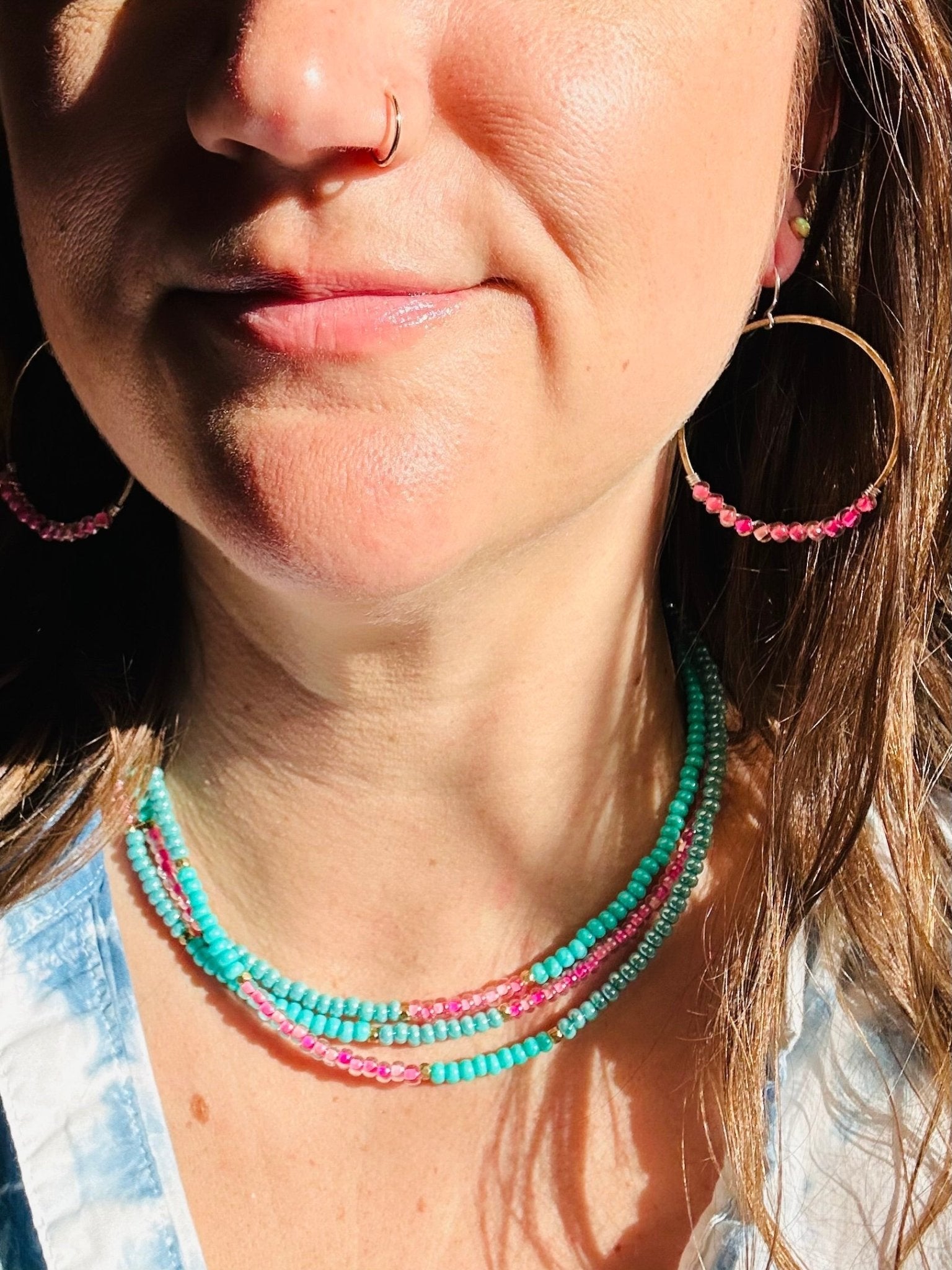 Solstice Necklace – Mermaid Layered Necklace - Addy Avenue