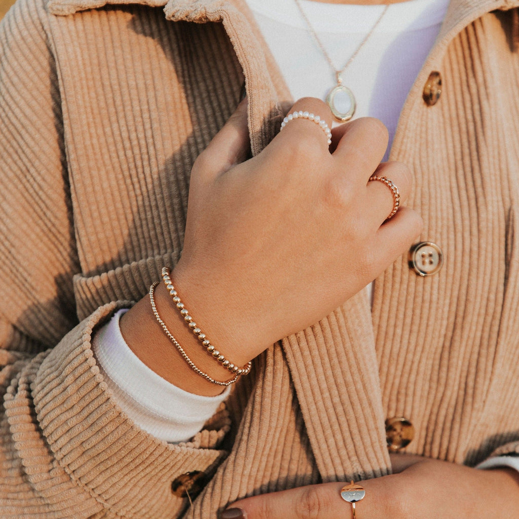 Staci Gold Filled Bead Bracelet - Addy Avenue