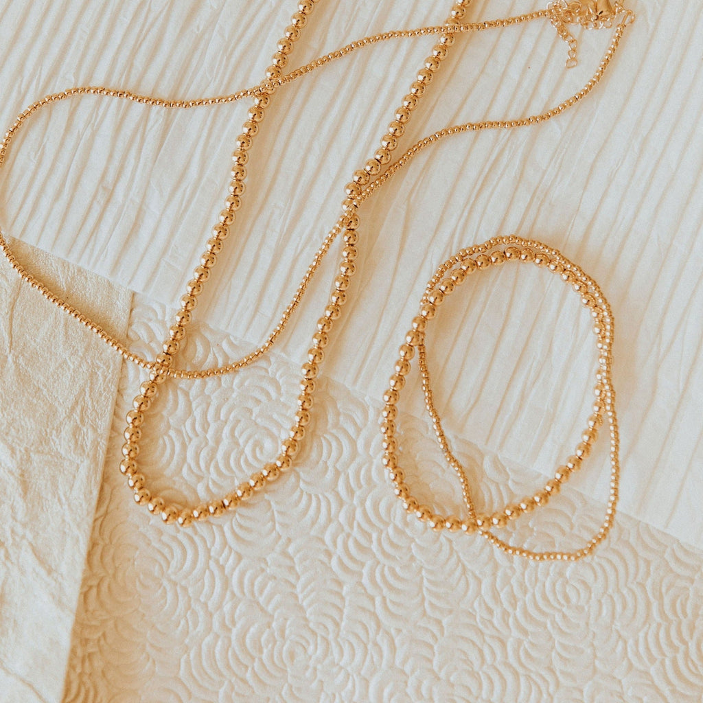 Staci Gold Filled Bead Bracelet - Addy Avenue