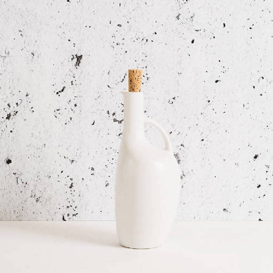 Stoneware Olive Oil Bottle | Canard 34oz - Addy Avenue