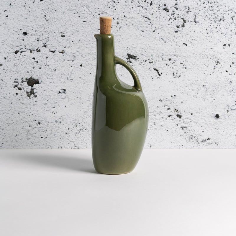 Stoneware Olive Oil Bottle | Canard 34oz - Addy Avenue
