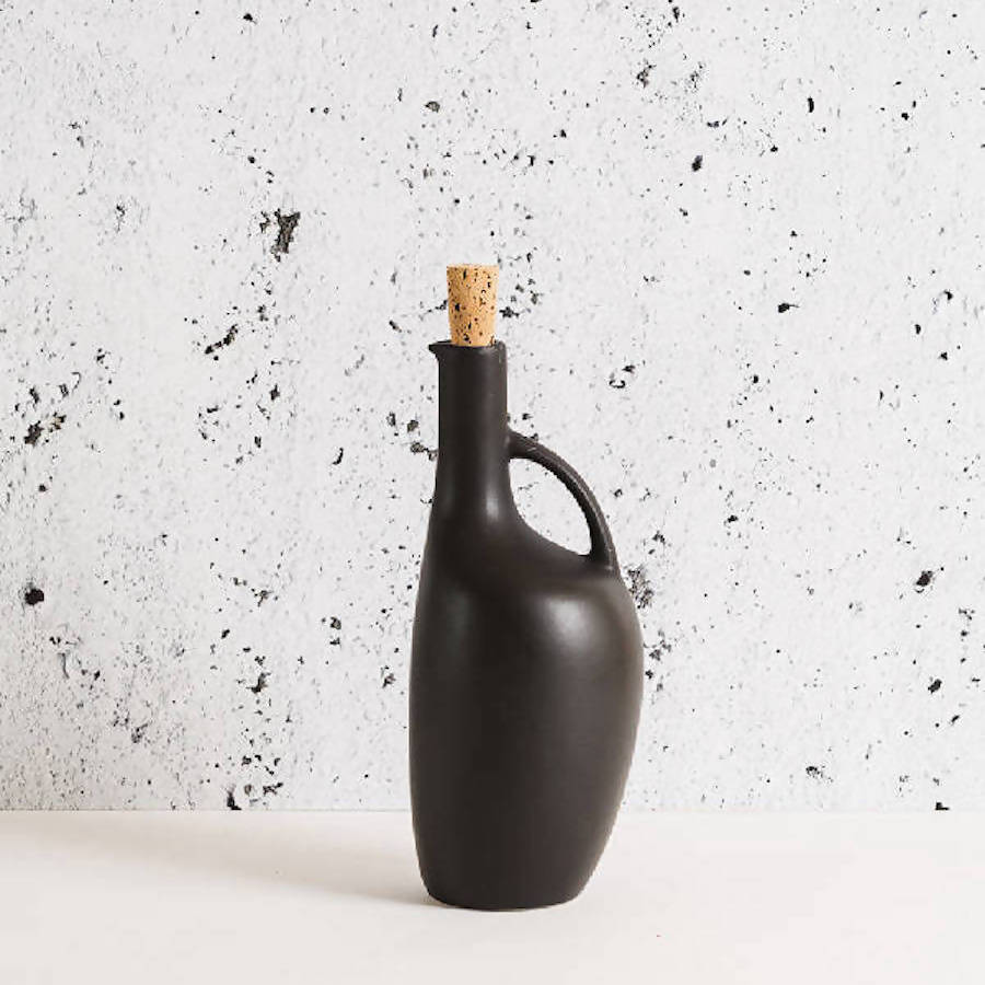 Stoneware Olive Oil Bottle | Canard 34oz - Addy Avenue