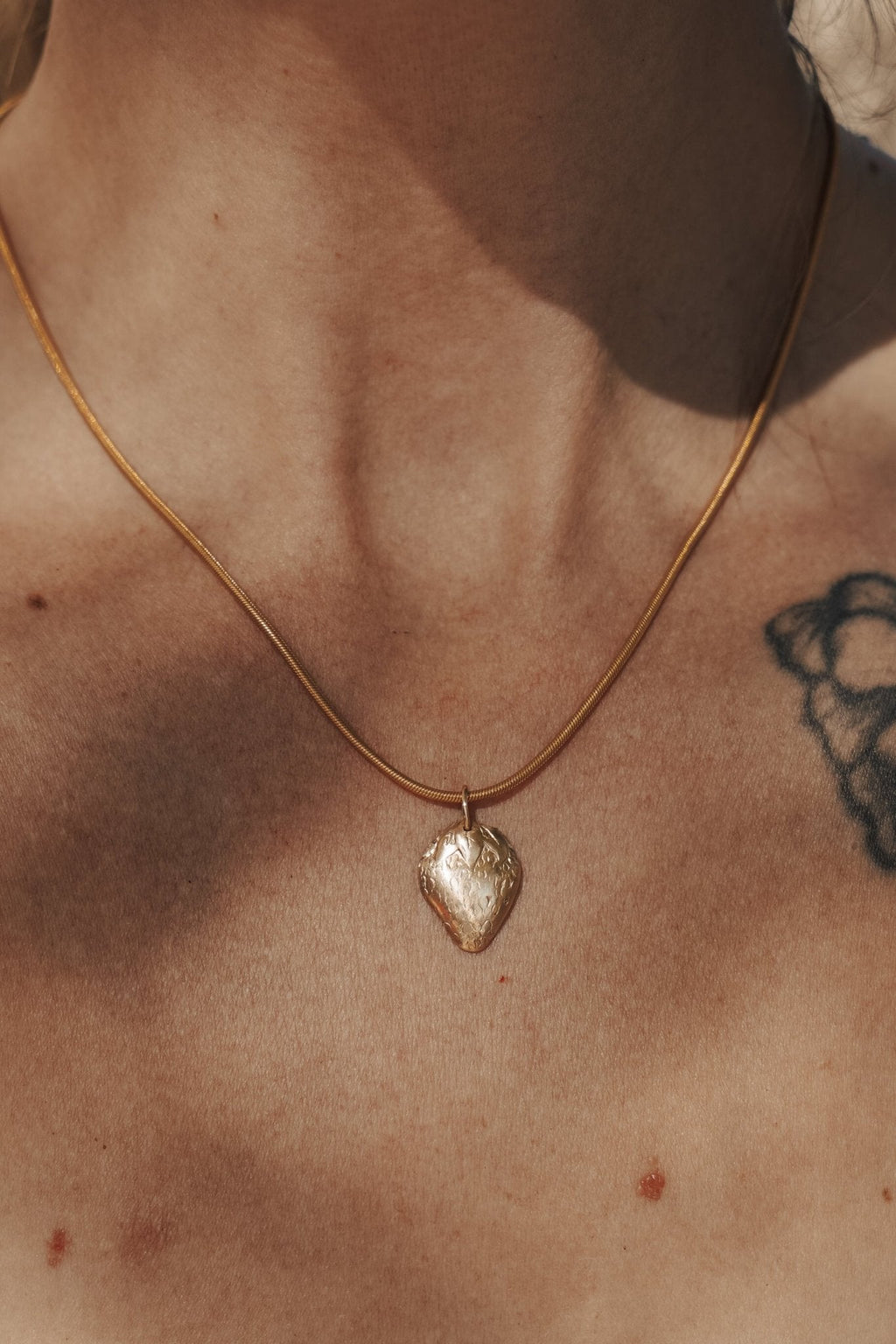 Strawberry Necklace in 14k Gold - Fill - Addy Avenue