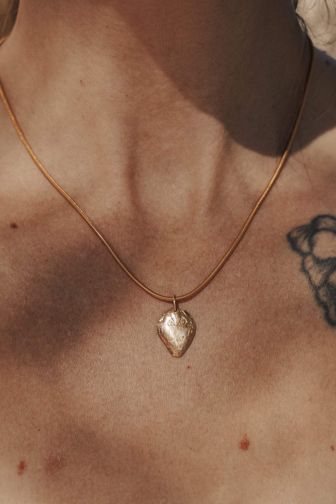 Strawberry Necklace in 14k Gold - Fill - Addy Avenue