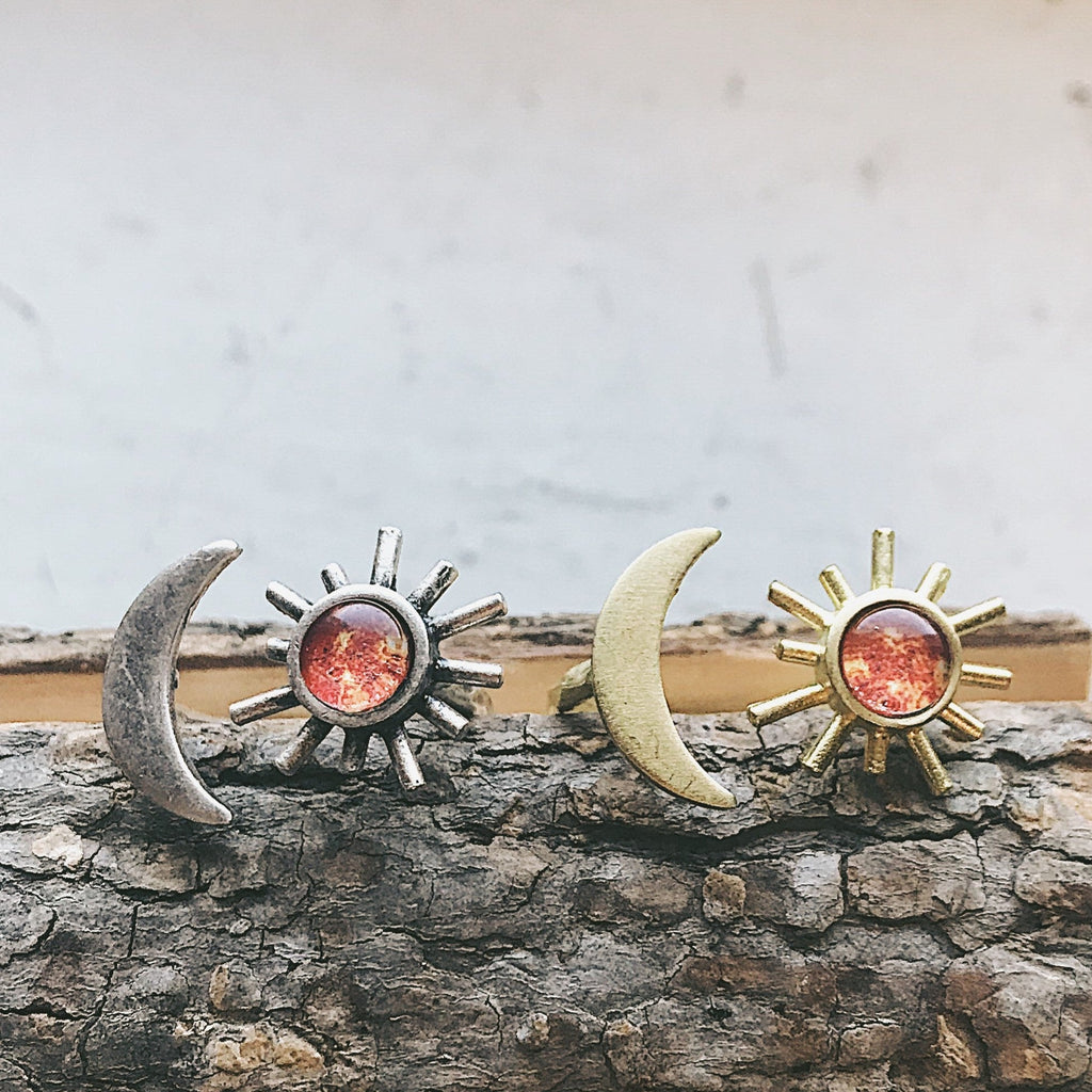 Sun and Moon Sculptural Statement Ring - Addy Avenue