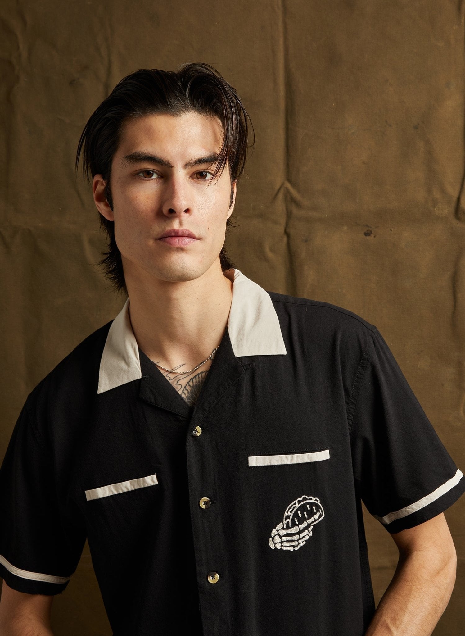 Tacos & Beer Button - Up - Addy Avenue