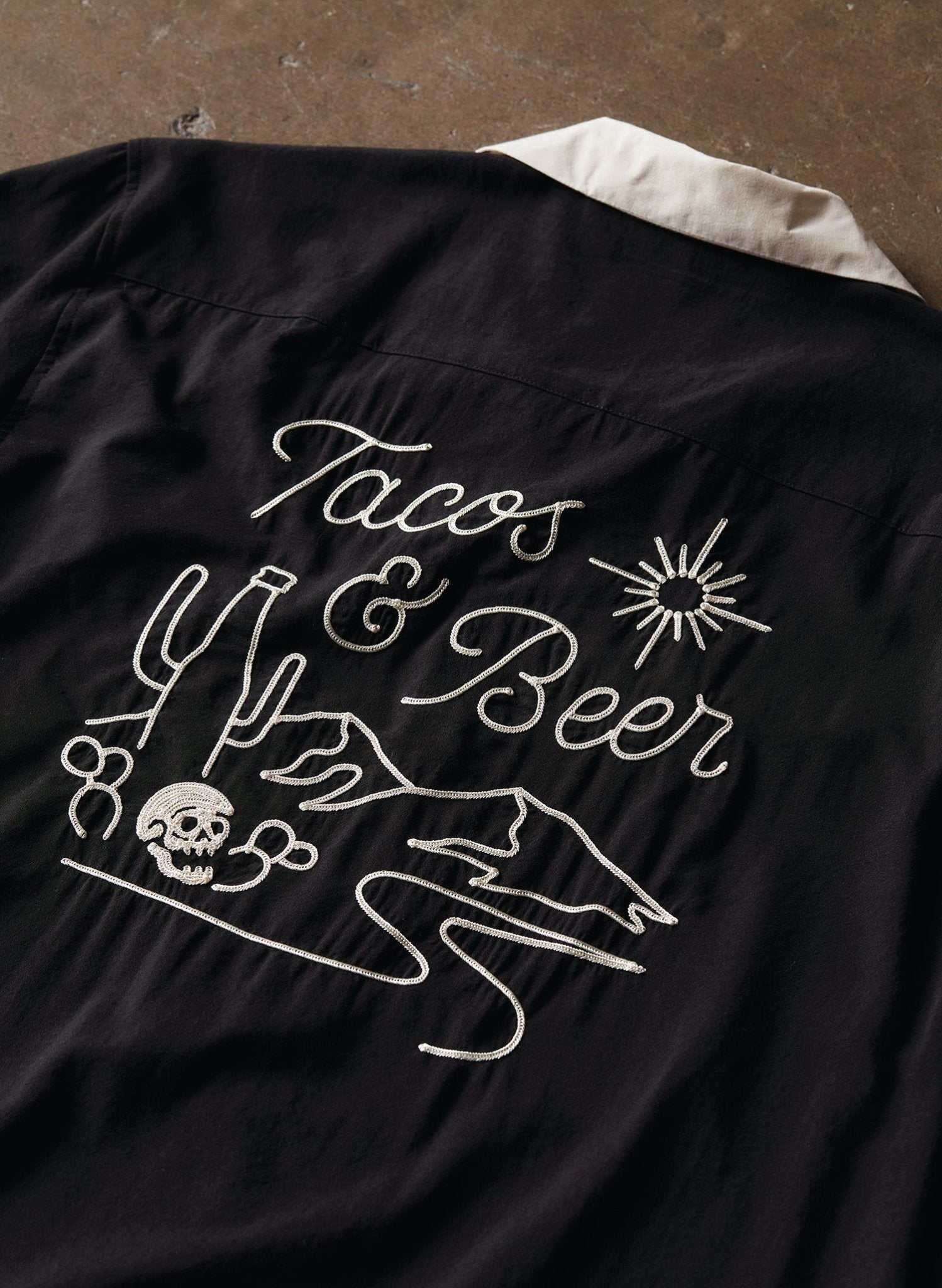 Tacos & Beer Button - Up - Addy Avenue